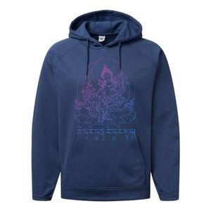 Buddha Green Tara Tra Tibetan Buddhism Vajrayana Meaningful Gift Performance Fleece Hoodie