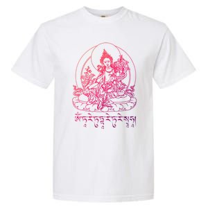 Buddha Green Tara Tra Tibetan Buddhism Vajrayana Meaningful Gift Garment-Dyed Heavyweight T-Shirt