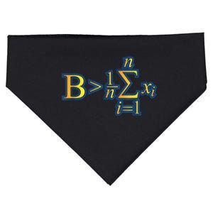 Be Greater Than Average Math Quotes USA-Made Doggie Bandana