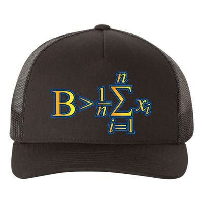 Be Greater Than Average Math Quotes Yupoong Adult 5-Panel Trucker Hat