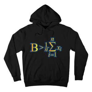 Be Greater Than Average Math Quotes Hoodie