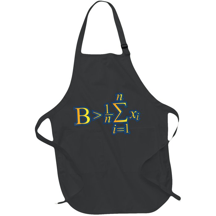 Be Greater Than Average Math Quotes Apron