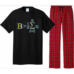 Be Greater Than Average Math Quotes Pajama Set