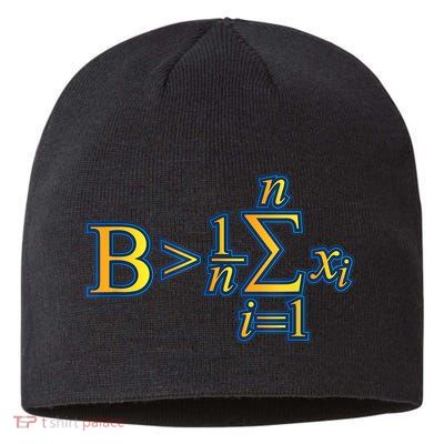 Be Greater Than Average Math Quotes Sustainable Beanie