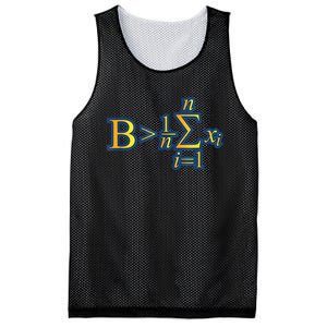 Be Greater Than Average Math Quotes Mesh Reversible Basketball Jersey Tank