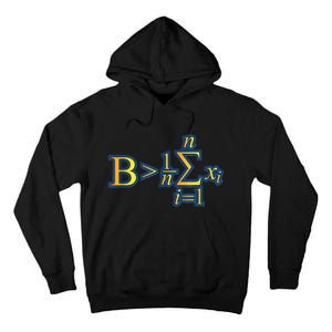 Be Greater Than Average Math Quotes Tall Hoodie