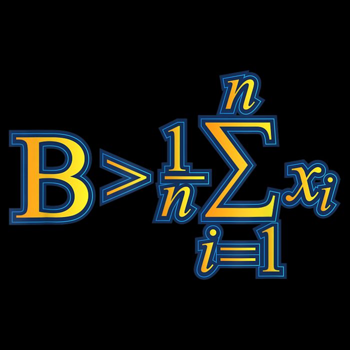Be Greater Than Average Math Quotes Crop Top