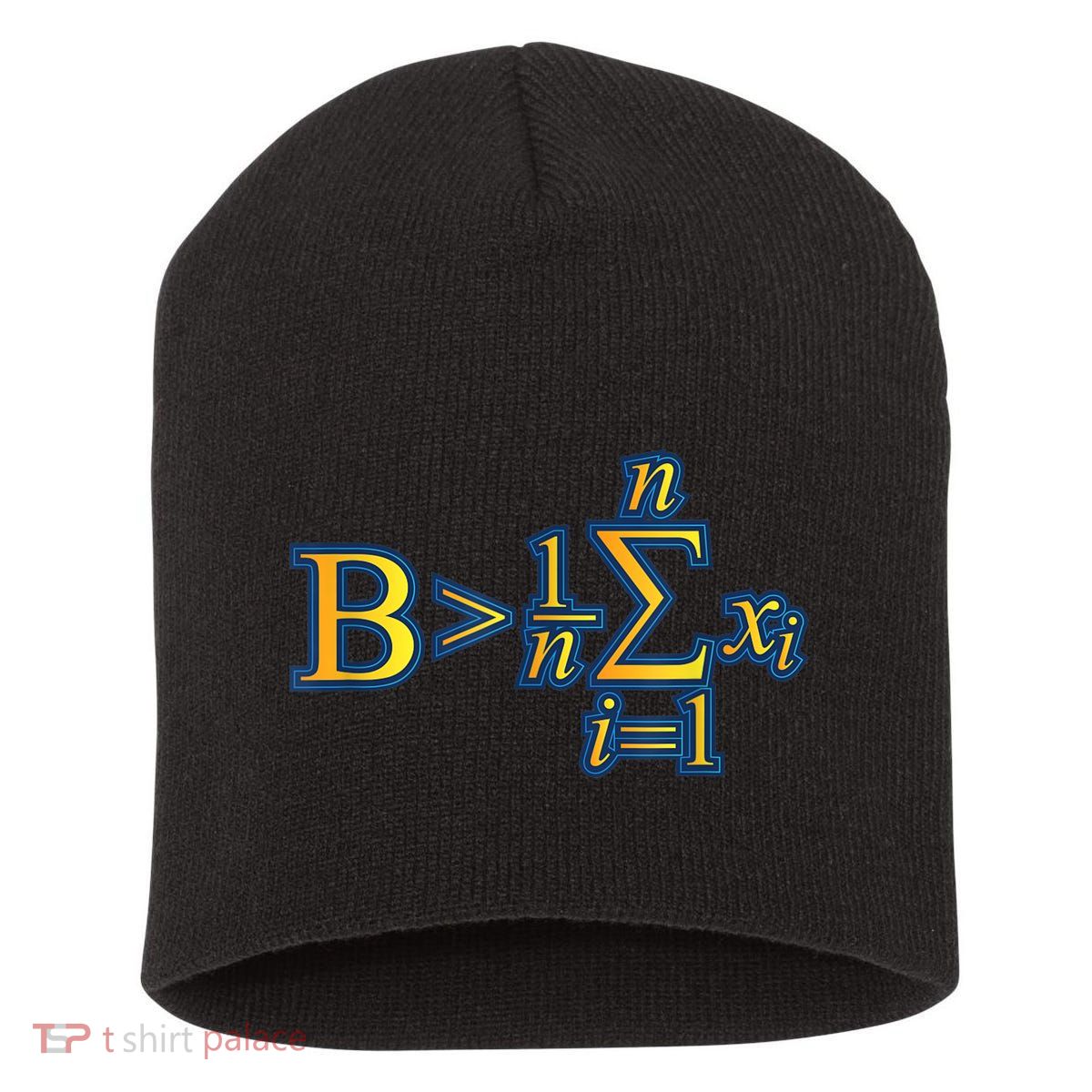 Be Greater Than Average Math Quotes Short Acrylic Beanie