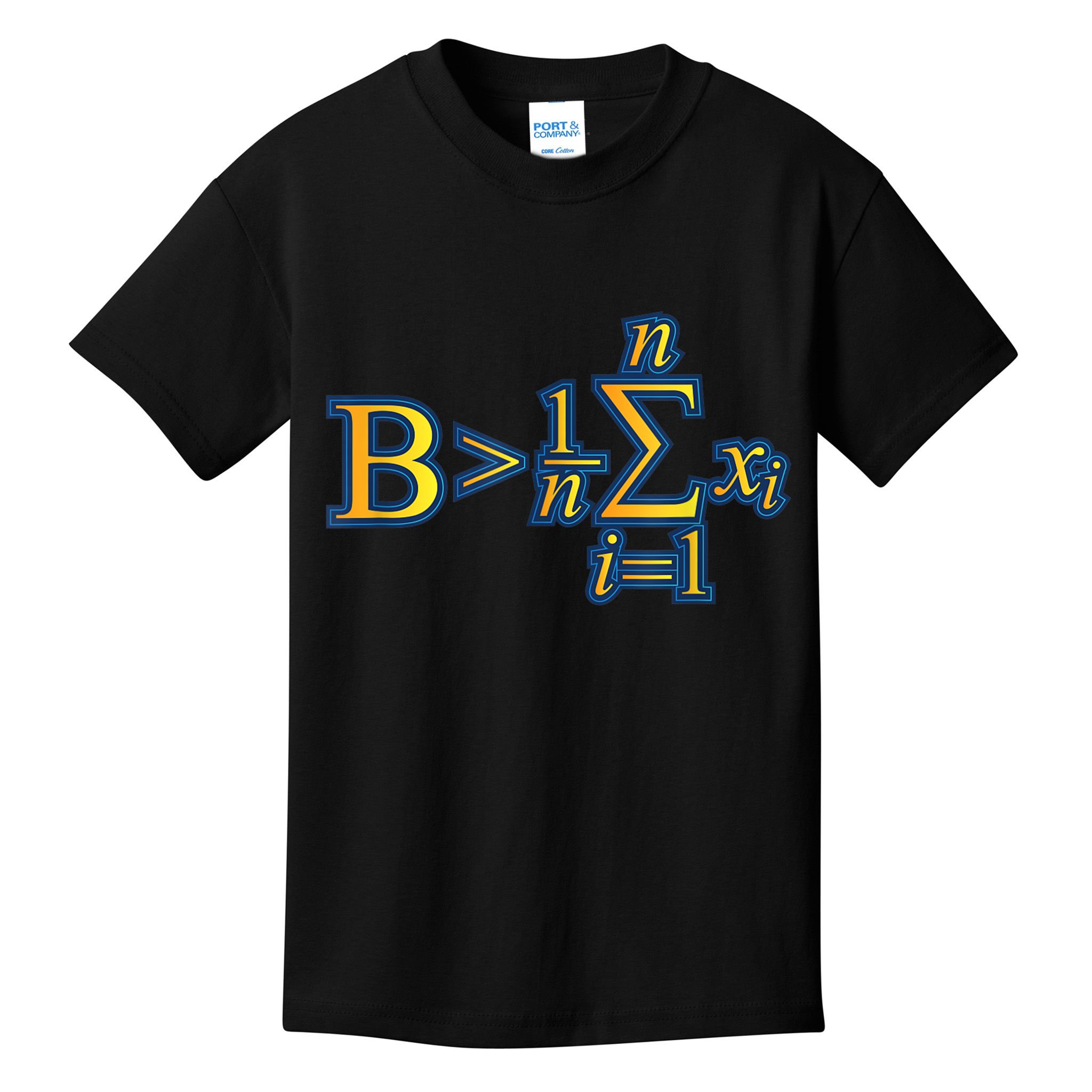 Be Greater Than Average Math Quotes Kids T-Shirt