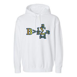 Be Greater Than Average Math Quotes Garment-Dyed Fleece Hoodie