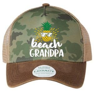 Beach Grandpa Tropical Summer Vacation Beach Pineapple Gift Legacy Tie Dye Trucker Hat