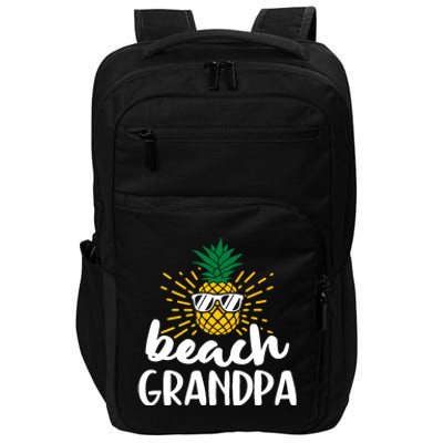 Beach Grandpa Tropical Summer Vacation Beach Pineapple Gift Impact Tech Backpack