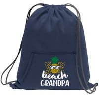 Beach Grandpa Tropical Summer Vacation Beach Pineapple Gift Sweatshirt Cinch Pack Bag