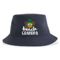 Beach Grandpa Tropical Summer Vacation Beach Pineapple Gift Sustainable Bucket Hat