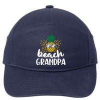 Beach Grandpa Tropical Summer Vacation Beach Pineapple Gift 7-Panel Snapback Hat