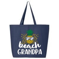 Beach Grandpa Tropical Summer Vacation Beach Pineapple Gift 25L Jumbo Tote