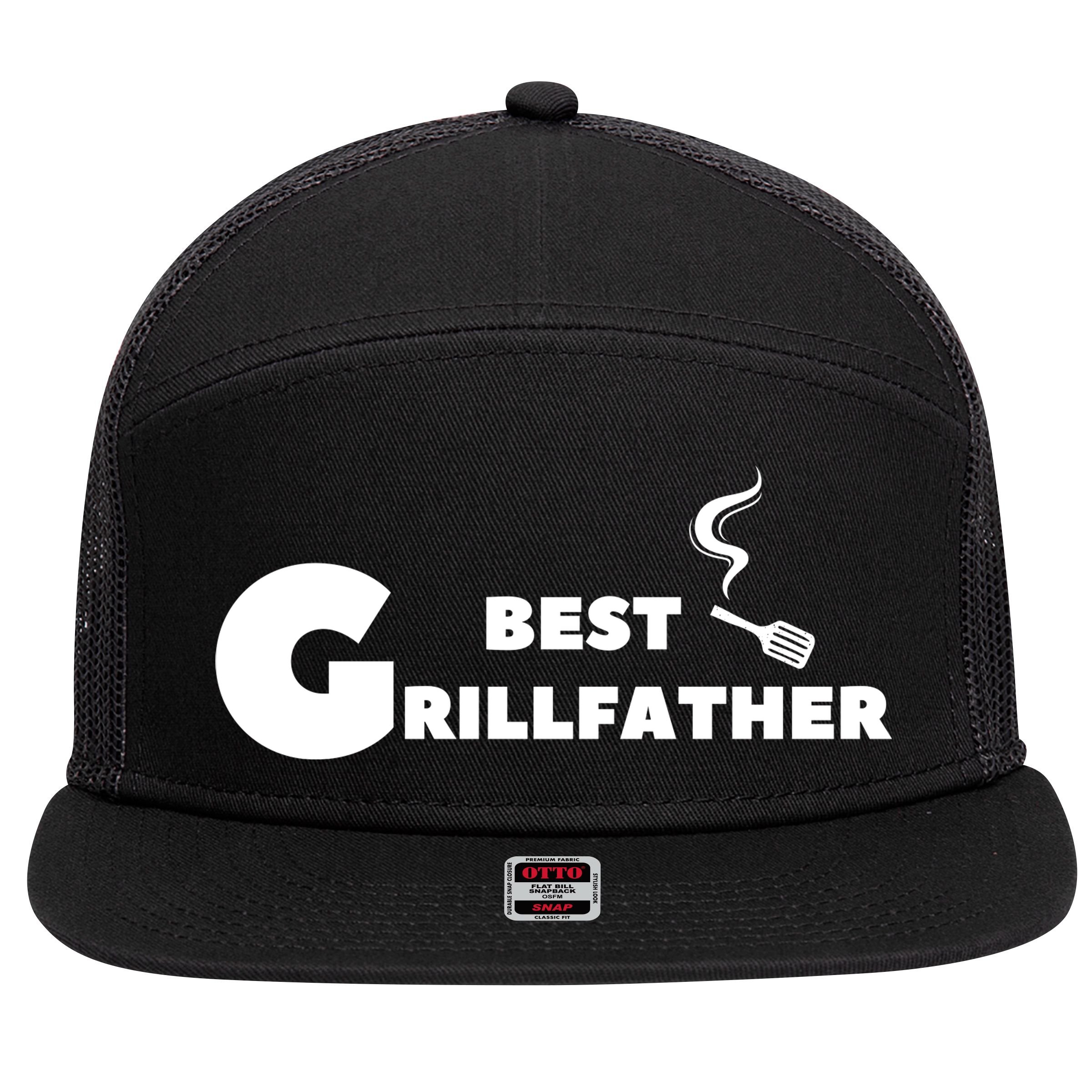 Best Grillfather T 7 Panel Mesh Trucker Snapback Hat