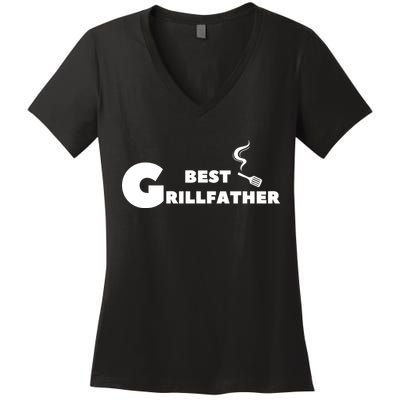 Best Grillfather T Women's V-Neck T-Shirt