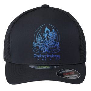 Buddha Green Tara Tra Tibetan Buddhism Vajrayana Meaningful Gift Flexfit Unipanel Trucker Cap