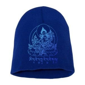 Buddha Green Tara Tra Tibetan Buddhism Vajrayana Meaningful Gift Short Acrylic Beanie