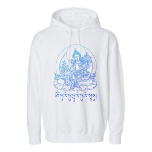 Buddha Green Tara Tra Tibetan Buddhism Vajrayana Meaningful Gift Garment-Dyed Fleece Hoodie