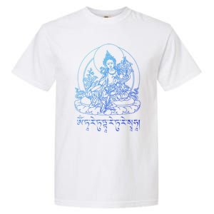 Buddha Green Tara Tra Tibetan Buddhism Vajrayana Meaningful Gift Garment-Dyed Heavyweight T-Shirt