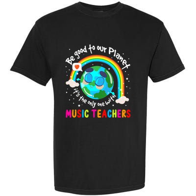 Be Good To Our Planet With Music Earth Day Garment-Dyed Heavyweight T-Shirt