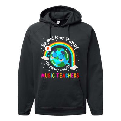 Be Good To Our Planet With Music Earth Day Performance Fleece Hoodie