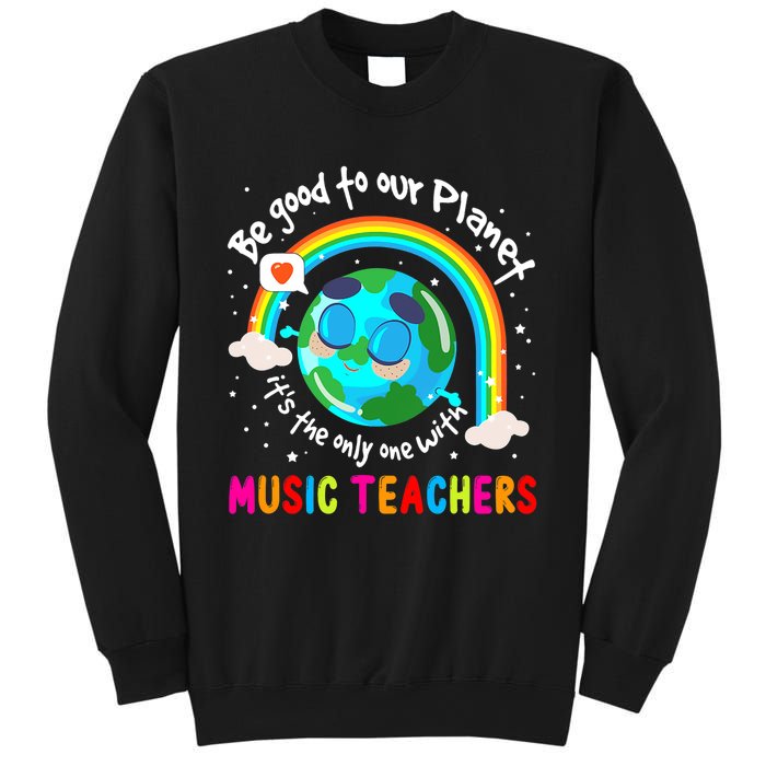 Be Good To Our Planet With Music Earth Day Sweatshirt