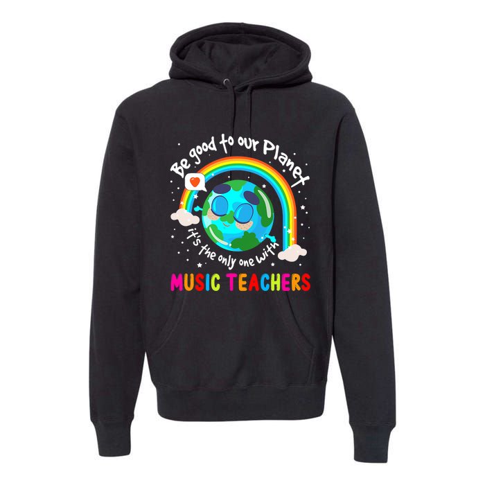 Be Good To Our Planet With Music Earth Day Premium Hoodie