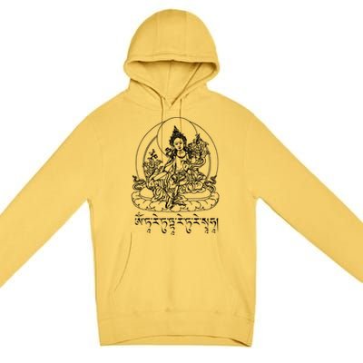 Buddha Green Tara Tra Tibetan Buddhism Vajrayana Gift Premium Pullover Hoodie