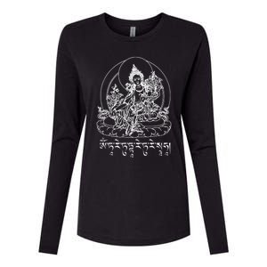 Buddha Green Tara Tra Tibetan Buddhism Vajrayana Gift Womens Cotton Relaxed Long Sleeve T-Shirt