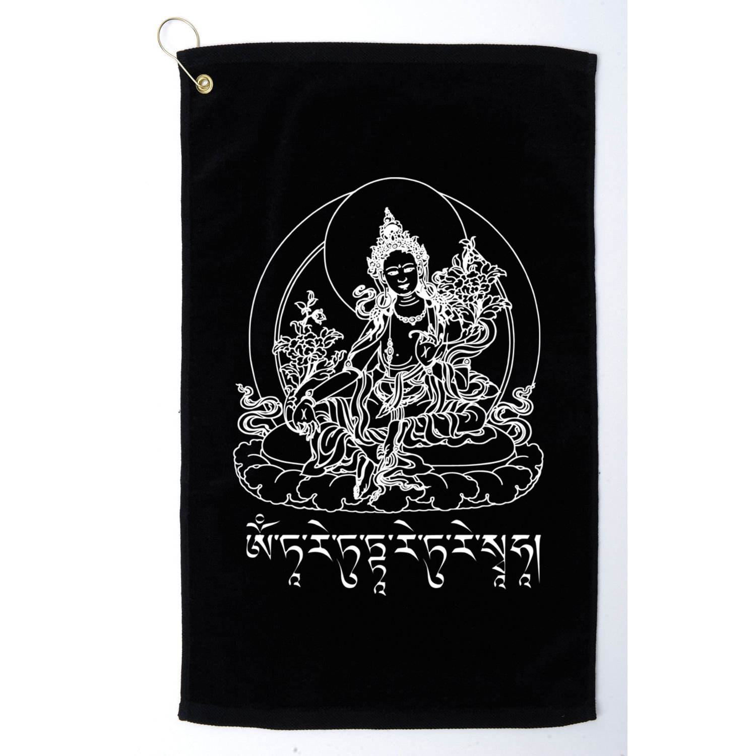 Buddha Green Tara Tra Tibetan Buddhism Vajrayana Gift Golf Towel