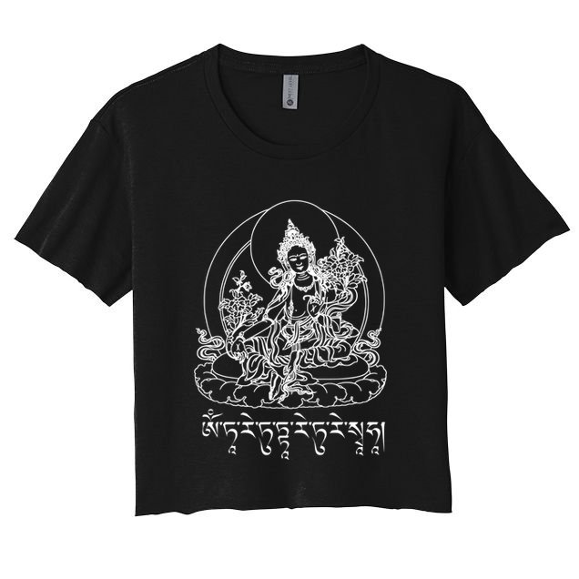 Buddha Green Tara Tra Tibetan Buddhism Vajrayana Gift Crop Top