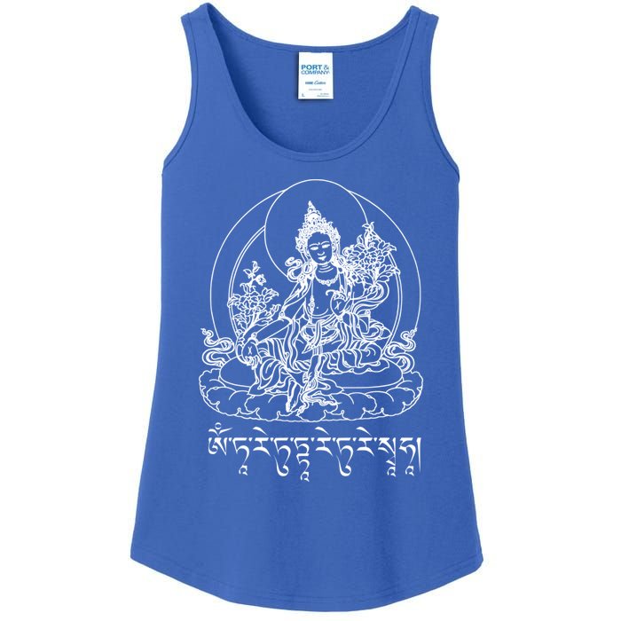 Buddha Green Tara Tra Tibetan Buddhism Vajrayana Gift Ladies Essential Tank