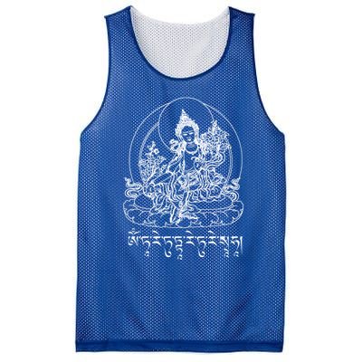 Buddha Green Tara Tra Tibetan Buddhism Vajrayana Gift Mesh Reversible Basketball Jersey Tank