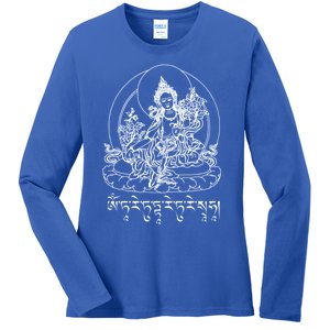 Buddha Green Tara Tra Tibetan Buddhism Vajrayana Gift Ladies Long Sleeve Shirt