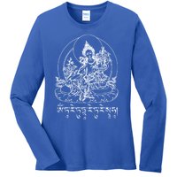 Buddha Green Tara Tra Tibetan Buddhism Vajrayana Gift Ladies Long Sleeve Shirt