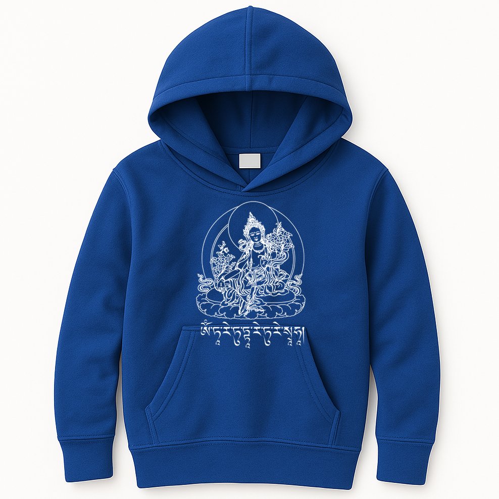 Buddha Green Tara Tra Tibetan Buddhism Vajrayana Gift Kids Hoodie