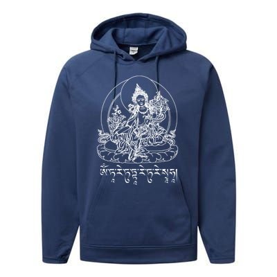 Buddha Green Tara Tra Tibetan Buddhism Vajrayana Gift Performance Fleece Hoodie