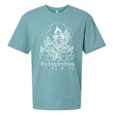 Buddha Green Tara Tra Tibetan Buddhism Vajrayana Gift Sueded Cloud Jersey T-Shirt