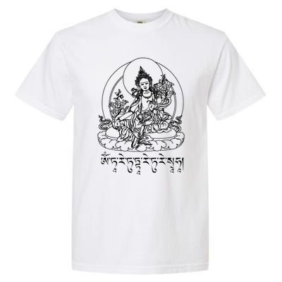 Buddha Green Tara Tra Tibetan Buddhism Vajrayana Gift Garment-Dyed Heavyweight T-Shirt