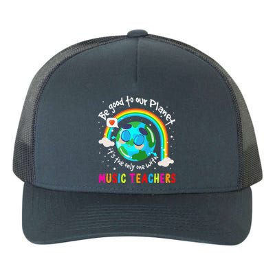 Be Good To Our Planet With Music Cute Earth Day Yupoong Adult 5-Panel Trucker Hat