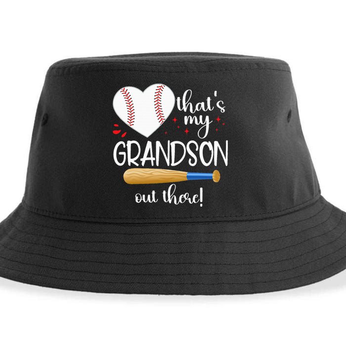 Baseball Grandma Thats My Grandson Out There Gifts Women Sustainable Bucket Hat