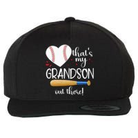 Baseball Grandma Thats My Grandson Out There Gifts Women Wool Snapback Cap