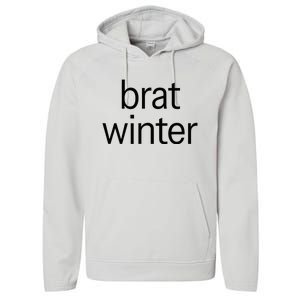 Brat Green Trendy Christmas Winter Meme Teens Get Z Gift Performance Fleece Hoodie