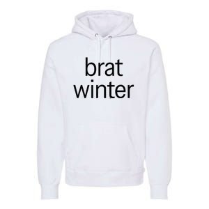 Brat Green Trendy Christmas Winter Meme Teens Get Z Gift Premium Hoodie