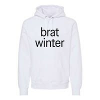 Brat Green Trendy Christmas Winter Meme Teens Get Z Gift Premium Hoodie