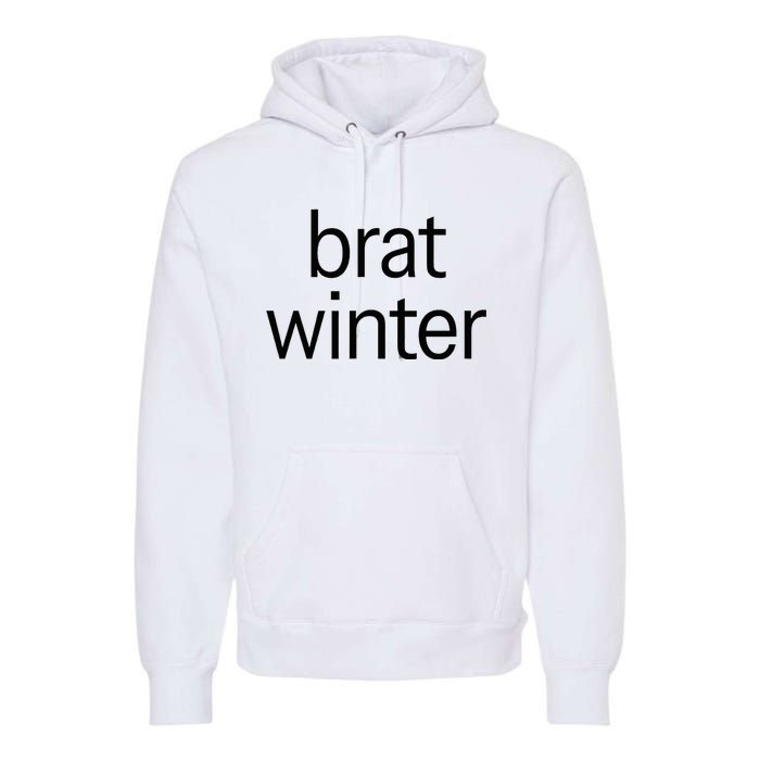 Brat Green Trendy Christmas Winter Meme Teens Get Z Gift Premium Hoodie