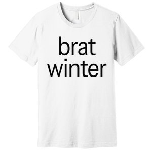 Brat Green Trendy Christmas Winter Meme Teens Get Z Gift Premium T-Shirt